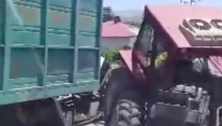 Elazığ’da traktör ile arabanın çarpıştığı kazada 2 kişi yaralandı