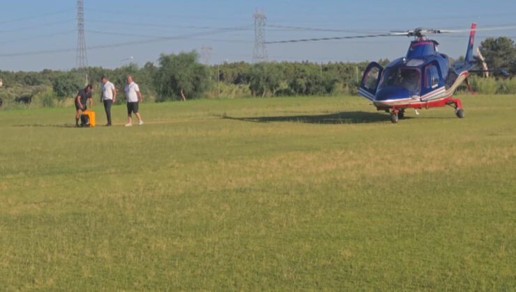 Emre Belözoğlu, tesislere helikopterle indi
