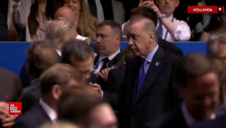Erdoğan NATO Zirvesi’nde: Aile fotoğrafında yer aldı, Trump’la ayaküstü görüştü