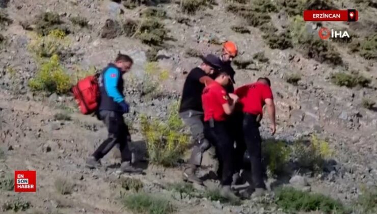 Erzincan’da paraşütçü Keşiş Dağları’na zarurî iniş yaptı