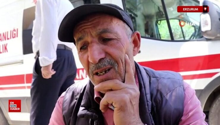 Erzurum’da taş ocağında yaşanan göçükte madende bulunan emekçi o onları anlattı