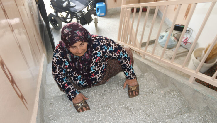 Eskişehir’de 63 yıldır sürünen bayanın öyküsü yürek burktu