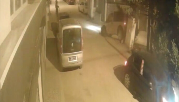 Eskişehir’de bekçiden kaçarken kaza yapan araç, güvenlik kamerasında