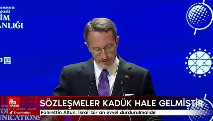 Fahrettin Altun: İsrail bir an önce durdurulmalıdır