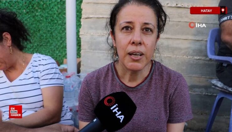 Hatay’da meskeni yıkılan depremzede, yangın korkusu da yaşadı