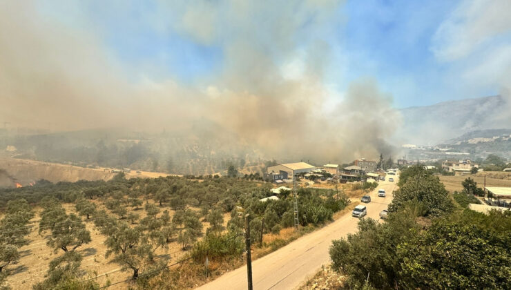 Hatay’da ormanlık alanda çıkan yangın kısa müddette büyüdü