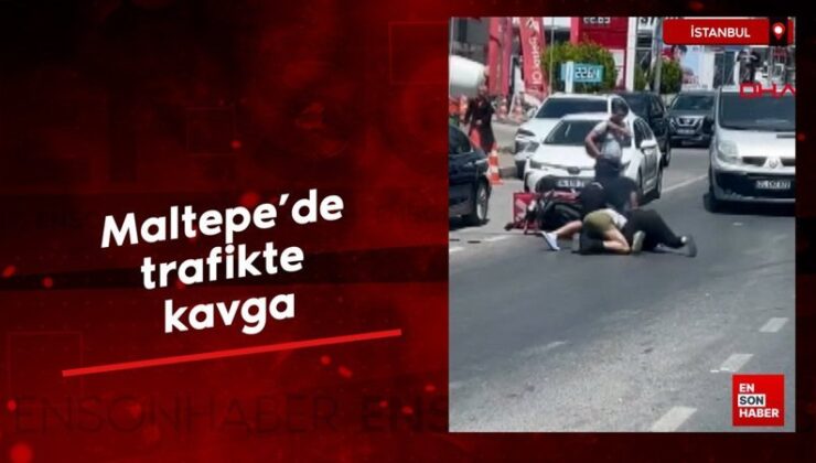 İstanbul Maltepe’de trafikte hengame