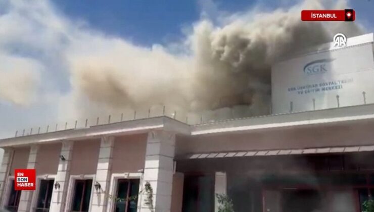 İstanbul Üsküdar’da SGK binasında yangın