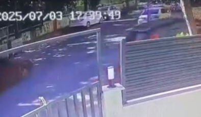 İstanbul’da kaza yapan motosikletli bu türlü savruldu