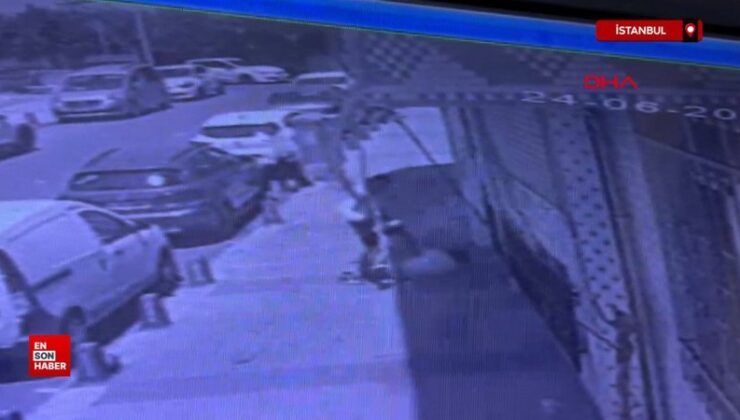 İstanbul’da zihinsel engelli çocuğu sokak ortasında darbetti
