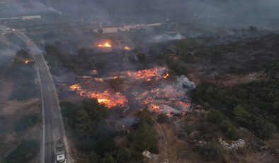 İzmir Valisi son durumu açıkladı: Yangın otobanın olduğu noktada sıkıştırıldı