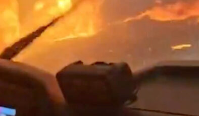 İzmir’de orman personellerinin vefatla burun buruna geldiği anlar