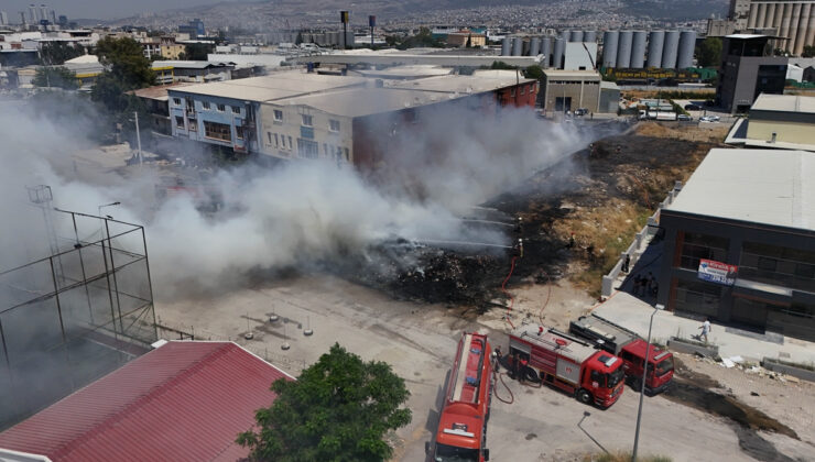 İzmir’deki çöp dağlarında yangın çıktı