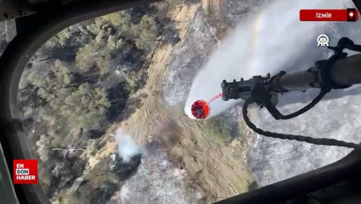İzmir’deki orman yangını denetim altına alındı