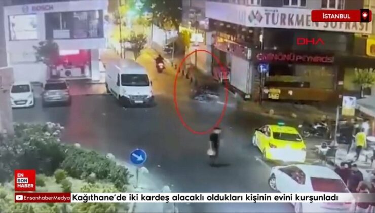 Kağıthane’de iki kardeş alacaklı oldukları kişinin konutunu kurşunladı