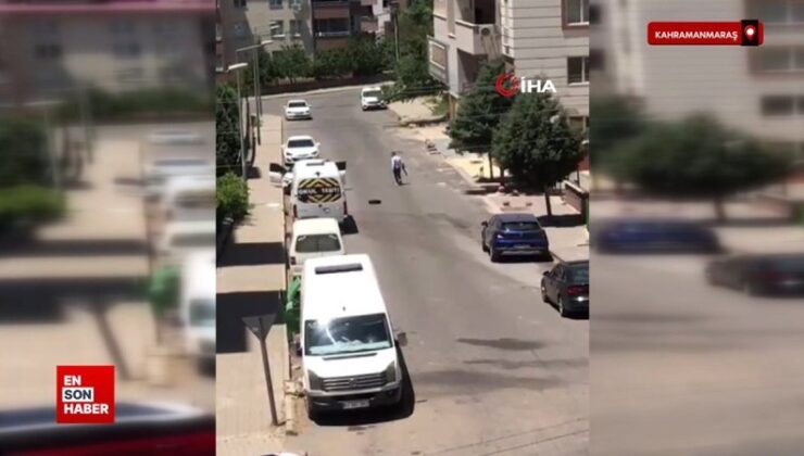 Kahramanmaraş’ta silahlı hengame kamerada