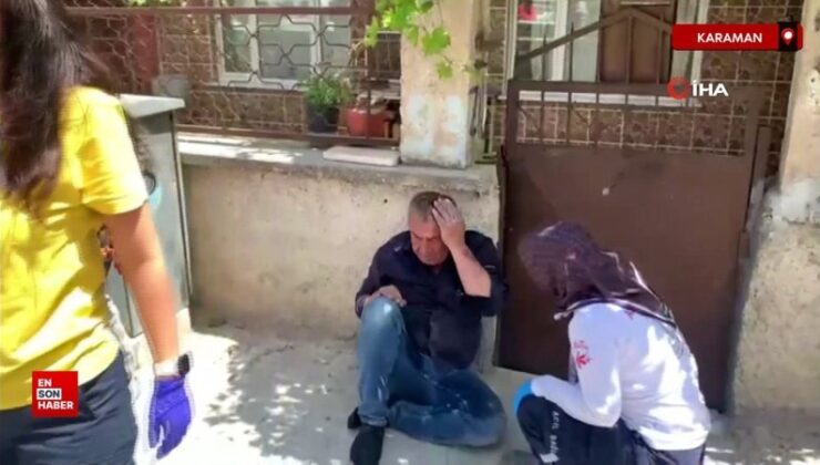 Karaman’da elektrik akımına kapılan şahıs vefattan döndü