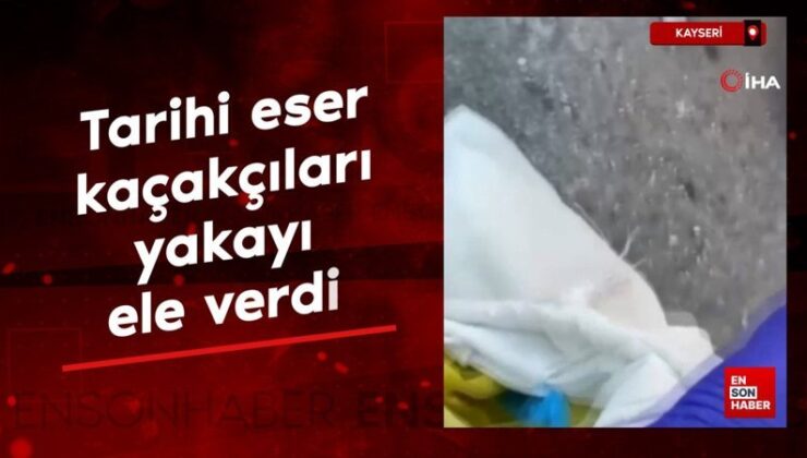 Kayseri’de tarihi eser kaçakçıları yakayı ele verdi