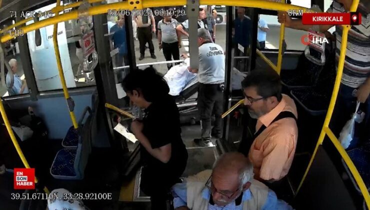 Kırıkkale’de otobüs sürücüsü kötüleşen yolcuyu hastaneye yetiştirmek için vakitle yarıştı