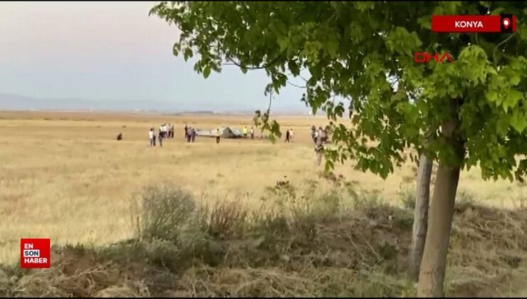 Konya’da tatbikatta ANKA-3 boş toprağa acil iniş yaptı