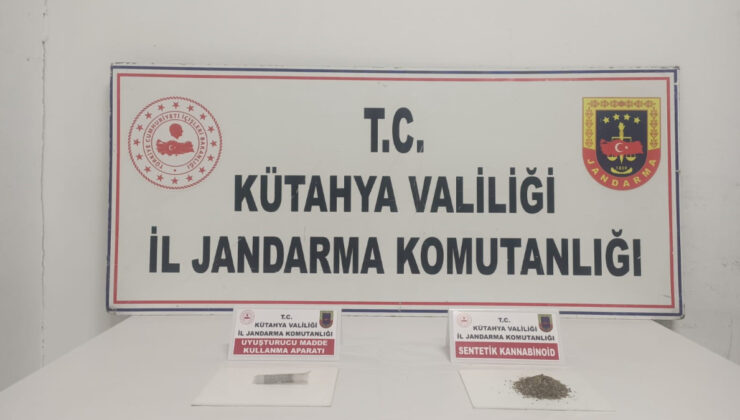 Kütahya’da jandarmadan uyuşturucu operasyonu