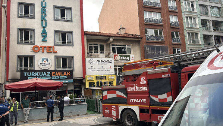 Kütahya’da otelin yer katındaki yangında 10 kişi dumandan etkilendi