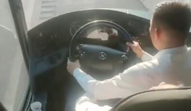 Kütahya’da sürücüsü rahatsızlanan otobüs, muavinin müdahalesi ile kazadan kurtuldu