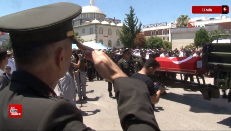 Libya’da şehit olan albay İzmir’de son seyahatine uğurlandı