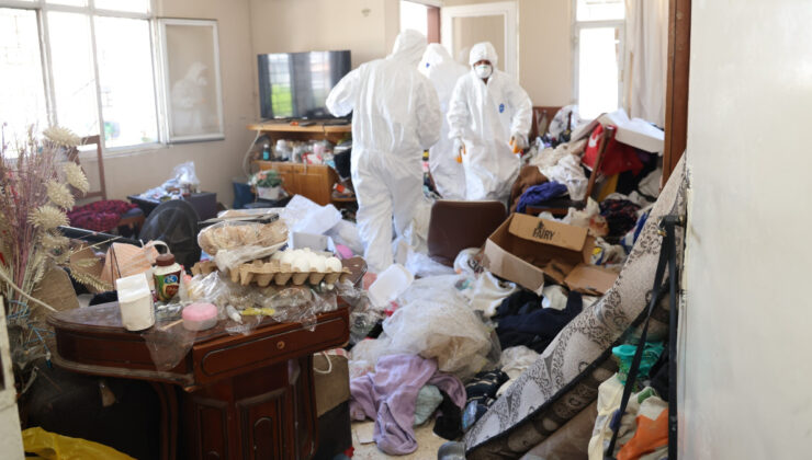 Mersin’de çöp mesken üçüncü defa temizlendi: 6 ton çöp çıktı