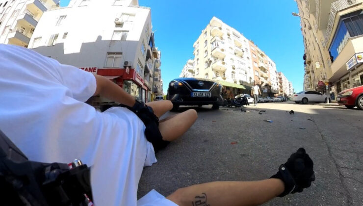 Mersin’de motosiklet şoförü mevtten döndü