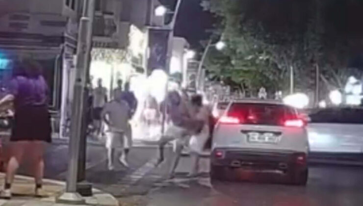 Muğla’da şoförlerin yol verme hengamesi kameraya yansıdı