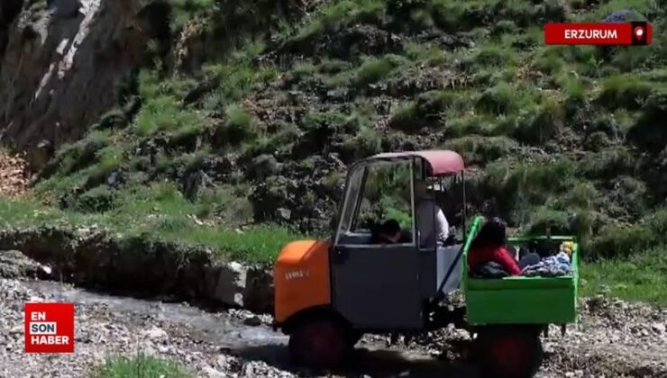 Mühendis çift, hurdalardan Ağrı Dağı’na tırmanan dağcıların yükünü taşıyacak araç yaptı