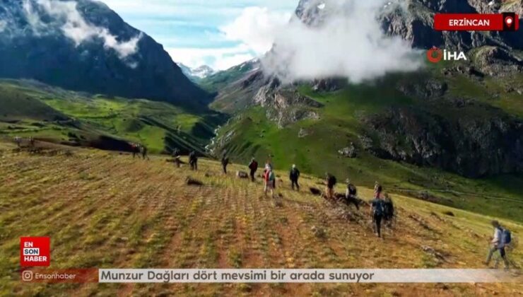 Munzur Dağları dört mevsimi bir ortada sunuyor: Tabiat tutkunlarının gözdesi oldu