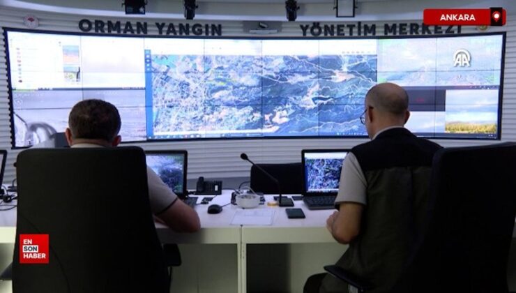 Orman yangınlarıyla uğraşta beyin kadrosu aralıksız çalışıyor