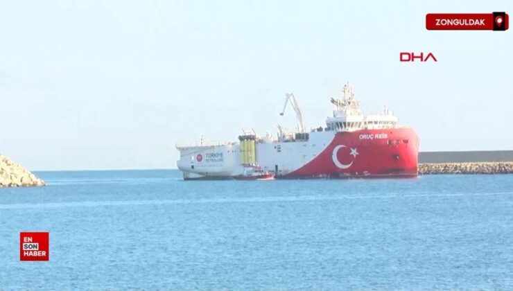 Oruç Reis Sismik Araştırma Gemisi Zonguldak’a döndü