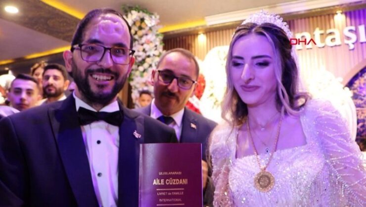 Patlamada sol yanı felç kalan gazi, 14 yıllık sevgilisiyle dünyaevine girdi