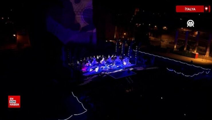 Roma’nın simge yapısı Kolezyum’un önünde Mevlevi Sema Merasimi yapıldı