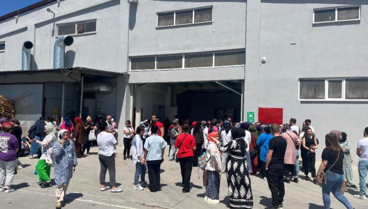 Sakarya’da fabrikanın tavanı çöktü