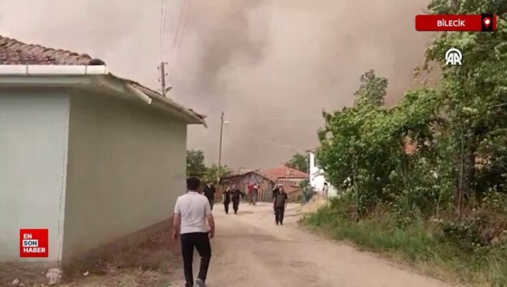 Sakarya’daki orman yangını Bilecik’e sıçradı