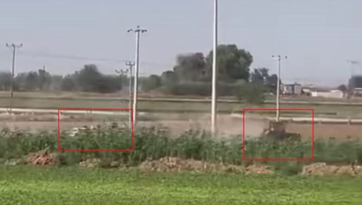 Şanlıurfa’da polis dur ihtarına uymayan traktörü tarlaya kadar kovaladı