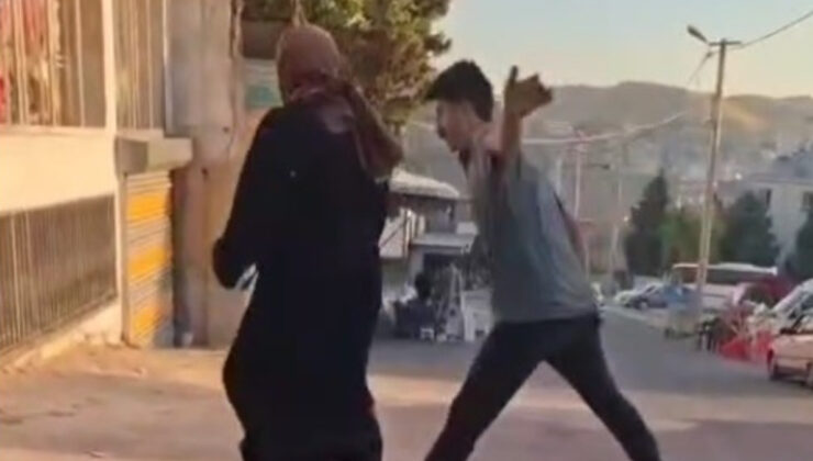 Şanlıurfa’da sokak ortasında bayana şiddet