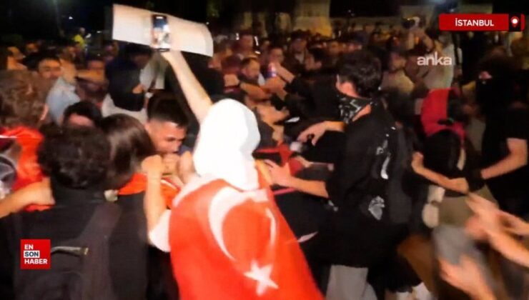 Saraçhane mitinginin akabinde arbede çıktı