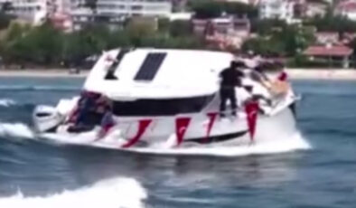 Silivri’de gazetecilerin bulunduğu tekne yan yattı