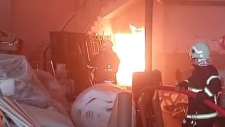 Sivas’ta Keresteciler Sitesi’ndeki yangına itfaiye müdahalesi