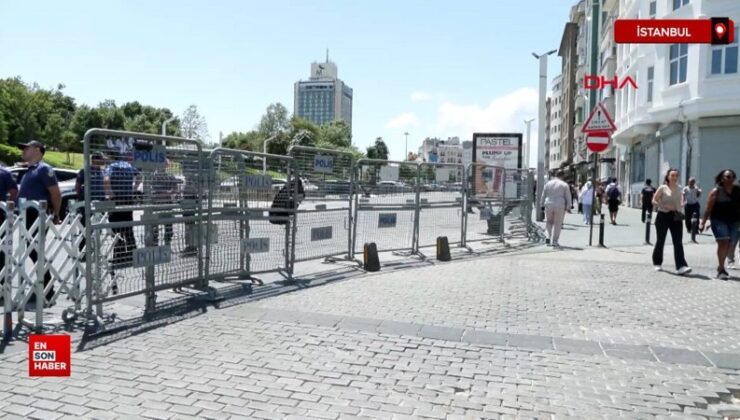Taksim Meydanı yaya girişine kapatıldı