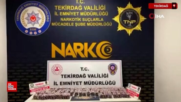 Tekirdağ’da uyuşturucu operasyonu