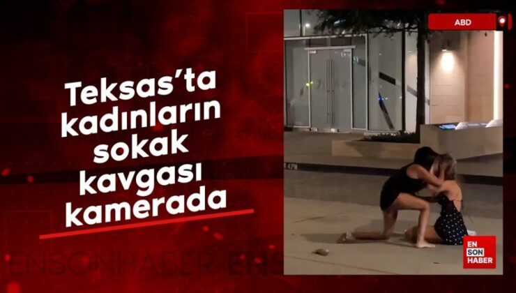 Teksas’ta bayanların sokak hengamesi kamerada