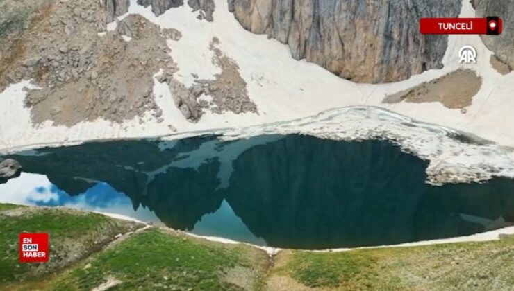 Tunceli dağlarının doruğundaki Buyer Gölü doğaseverlerin rotası oldu