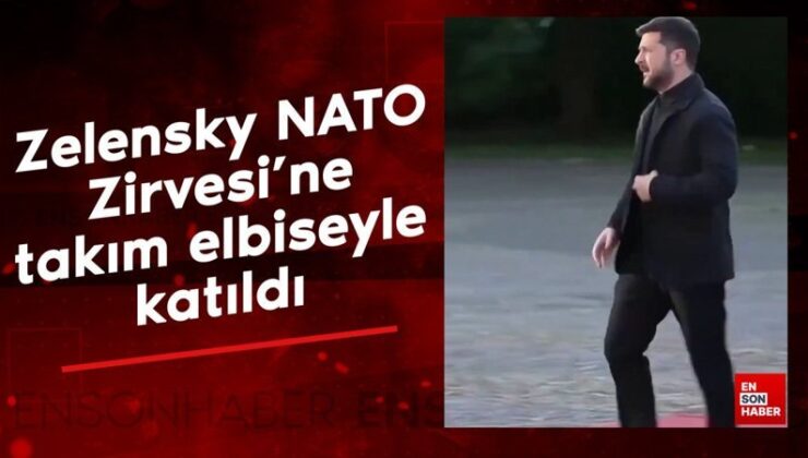 Vladimir Zelensky, NATO Doruğu’na grup elbiseyle katıldı