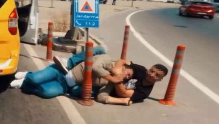 Adana’da değişik arbede kamerada